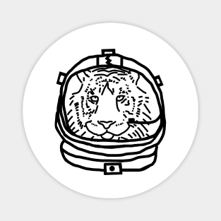 Sci Fi Tiger Space Astronaut Magnet